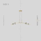 Реечный, рядный светильник CAMILIA ARC Размер S. Цвет Латунь Lampatron camilia-arc-s-brass 5826-15414