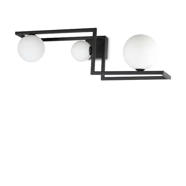 Настенный светильник Ideal Lux 284286 ANGOLO PL3 NERO
