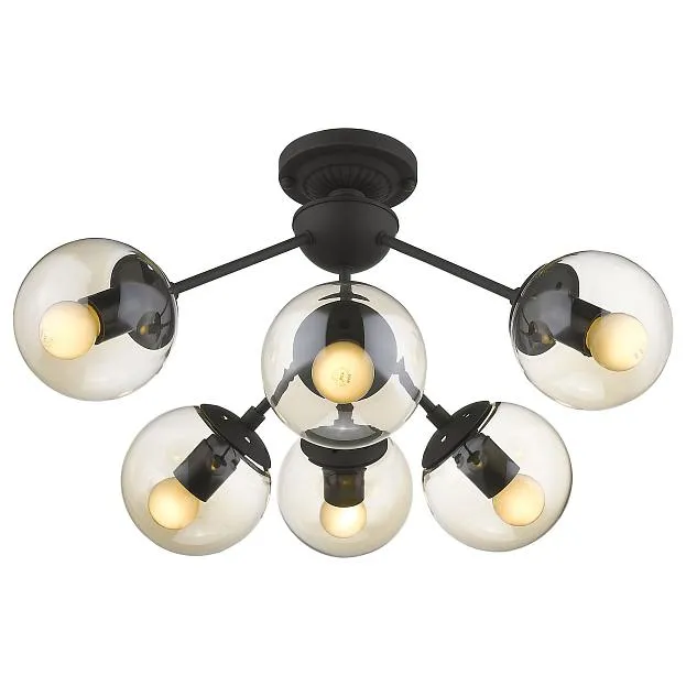 светильник потолочный, E27, 6x60W Wertmark WE236.06.027 Bolita