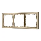 Рамка пластиковая FRM-NOBE-SFPL-3-GD Arlight 054221