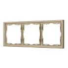 Рамка пластиковая FRM-NOBE-SFPL-3-GD Arlight 054221