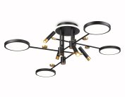 Потолочный светодиодный светильник с пультом Ambrella light FL51649/4+4 BK/GD