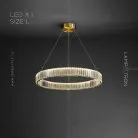 Кольцевые люстры и светильники BERTOLDA Одно кольцо. 80 см. Цвет Золото Lampatron 6266-23288