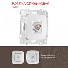Розетка спутниковая, Arte Milano 205.42-1.silver am