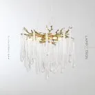 Люстра DEWDROPS 6 ламп. Цвет золото Lampatron f-dewdrops-6-gold 8849-24972