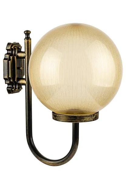Настенный фонарь уличный Oasis Light 88201PG 10 Gb Globo Prism gold Настенный фонарь уличный Oasis Light 88201PG 10 Gb Globo Prism gold