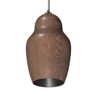 Подвесной (накладной) светильник LeDron WoodDoll Black под сменную лампу