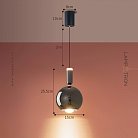Подвесной светильник TOFT ORB Цвет Жемчужно-черный Lampatron toft-orb-black 8264-23088