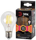 Лампочка светодиодная филаментная ЭРА F-LED A60-15W-827-E27