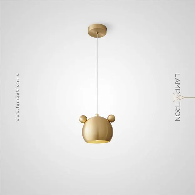 Подвесной светильник BEAR ONE Цвет Латунь Lampatron bear-one-brass 7329-20188 Подвесной светильник BEAR ONE Цвет Латунь Lampatron bear-one-brass 7329-20188