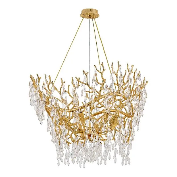 Люстра в виде веточек Arte Milano 250110.650.8.E14.G GD Свет
