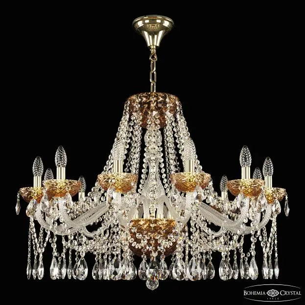 Люстра Bohemia Ivele Crystal  5413/12/300 G Amber/M-1F