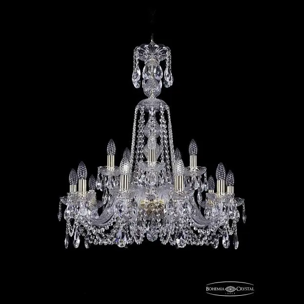 Люстра хрустальная Bohemia 1402/10+5/240/XL-77 G Люстра хрустальная Bohemia 1402/10+5/240/XL-77 G