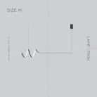 Реечный, рядный светильник DAMARIS Размер M. Цвет Черный. Белый свет Lampatron 6479-17527