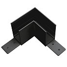 Соединитель горизонтальный L-образный ЧЕРНЫЙ для PRO Lightstar 505127-ALU Teta