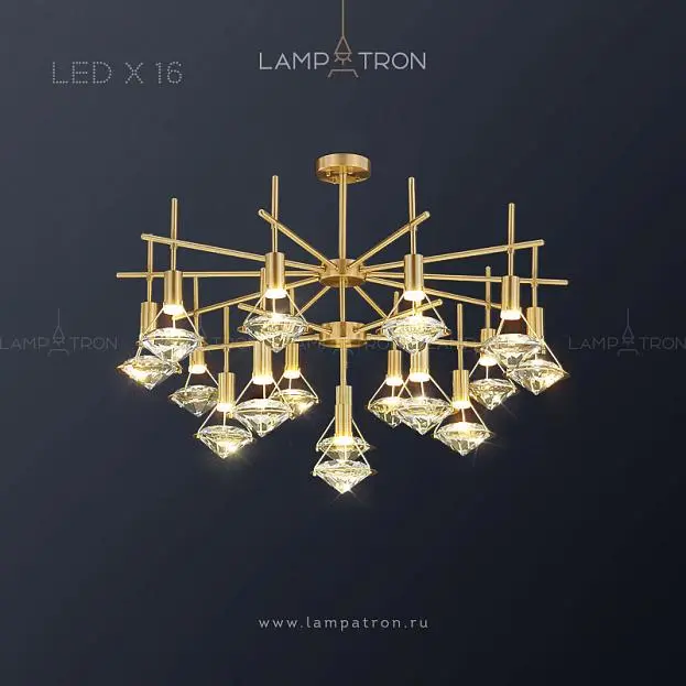 Люстра GLASGOW CH 16 ламп Lampatron 4652-11763 Люстра GLASGOW CH 16 ламп Lampatron 4652-11763