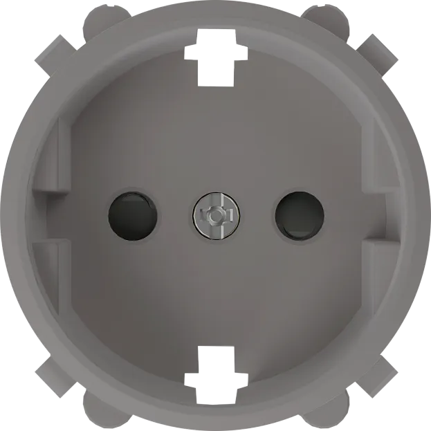 Накладка для розетки Schuko с заземлением, со шторками 16A 250 В~, матовый кашемир, Donel DO22035 D16