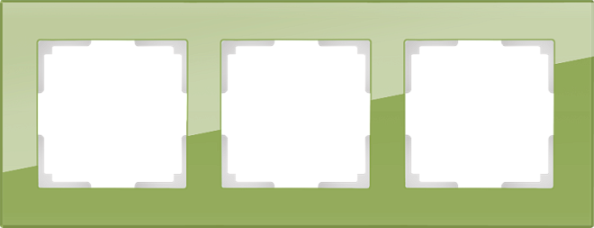 Рамка на 3 поста (фисташковый) WL01-Frame-03 a036589