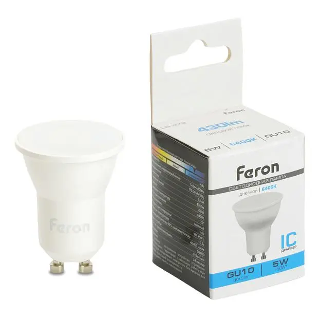 Лампа светодиодная MR11 GU10 5W 6400K Feron 51223 LB-272 Лампа светодиодная MR11 GU10 5W 6400K Feron 51223 LB-272