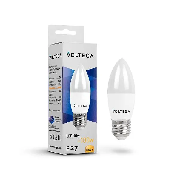 Лампочка Voltega 7240 Candle 10W Лампочка Voltega 7240 Candle 10W