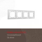 Рамка из поликарбоната на 4 поста Arte Milano 503.06-4.silver am