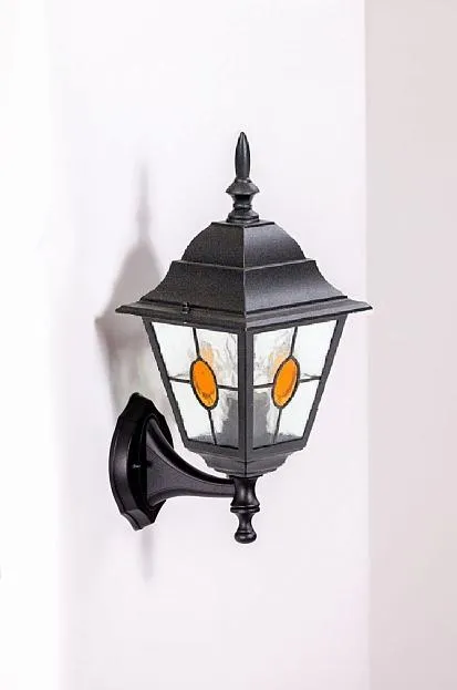 Настенный фонарь уличный Oasis Light 79901MlgY Bl QUADRO M lead GLASS
