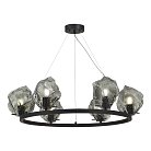 Подвесная люстра ST Luce Portici SL1175.403.06 Черный/Серо-зеленый E14 6*40W