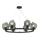Подвесная люстра ST Luce Portici SL1175.403.06 Черный/Серо-зеленый E14 6*40W