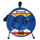 Удлинитель на металлической катушке с/з 4-местный STEKKER 39786, PRF02-31-30