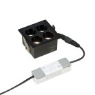 Встраиваемый черный LED светильник с драйвером, 8Вт, 4000К,  24°, 580лм Vitaluce VT0200062-01