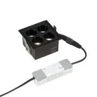 Встраиваемый черный LED светильник с драйвером, 8Вт, 4000К,  24°, 580лм Vitaluce VT0200062-01