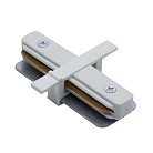 Коннектор Feron 10357 прямой однофазный для встраиваемого шинопровода, белый, LD1004