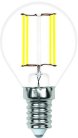 Лампочка светодиодная филаментная Volpe LED-G45-7W/3000K/E14/CL/SLF LED-G45-SLF