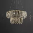 Кольцевые люстры и светильники CALVIN Два кольца Combo S+L Lampatron 8537-23691