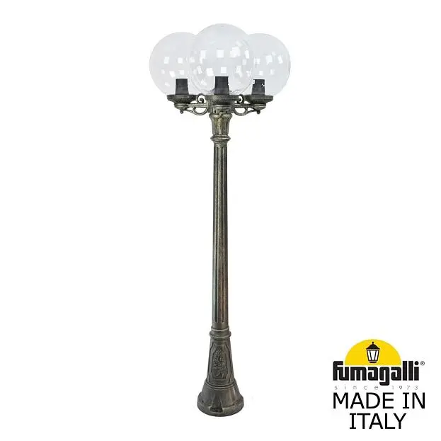 Садово-парковый фонарь FUMAGALLI G30.158.S30.BXF1R ARTU BISSO/G300 3L GLOBE 300 Садово-парковый фонарь FUMAGALLI G30.158.S30.BXF1R ARTU BISSO/G300 3L GLOBE 300