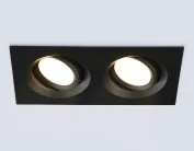 Встраиваемый светильник Ambrella light TN1146/2 BK черный IP44 GU5.3/2 180*95*38