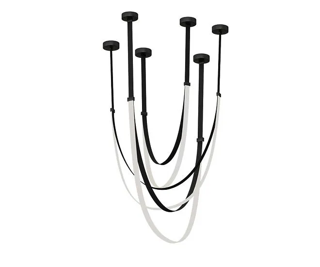 Подвес черный Kink Light 07689A-120+150+180,19 Лирд