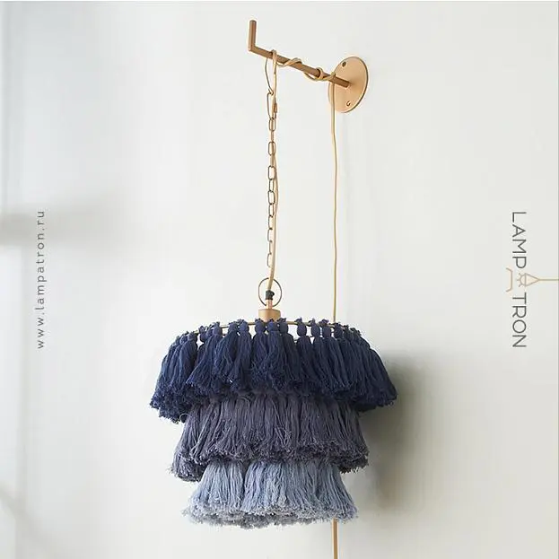 Бра TASSEL WALL Цвет синий. Lampatron 2230-3912 Бра TASSEL WALL Цвет синий. Lampatron 2230-3912