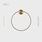 Бра WOLKE WALL Размер L. Цвет Черный Lampatron 7351-20244