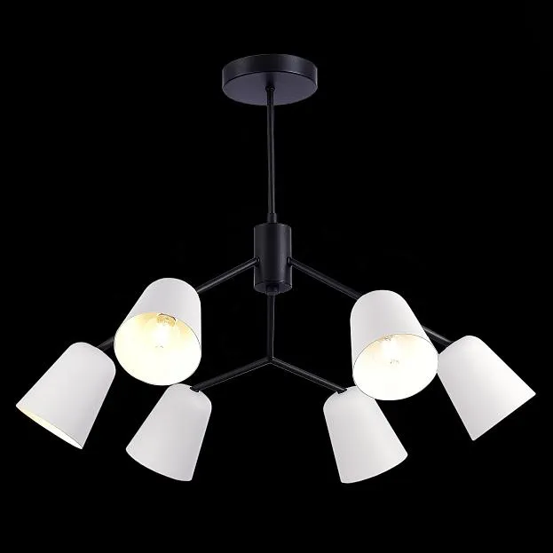 Светильник потолочный Черный/Белый E14 6*40W Evoluce SLE155942-06 Mario