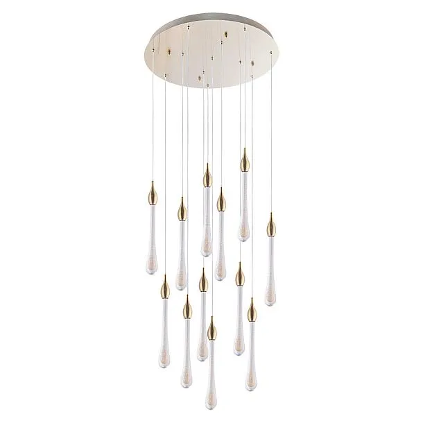Каскадная люстра Arte Lamp A1803LM-36PB RAINDROP Каскадная люстра Arte Lamp A1803LM-36PB RAINDROP