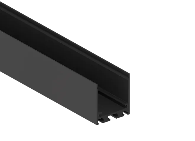 Накладной/подвесной алюминиевый профиль 32х35х2000 Donel dn18506ral9005 DN8ALE