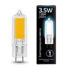 Лампа Gauss 107807203 G9 3.5W 4100K колба прозрачная Elementary
