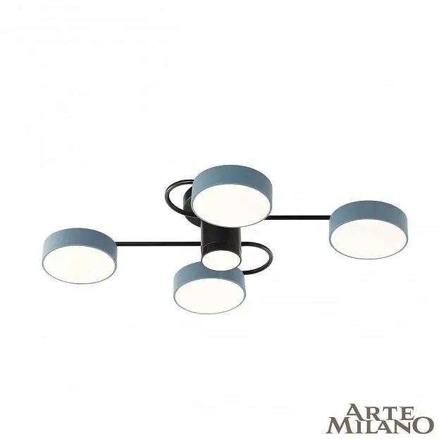 Светильник светодиодный 253039/4+1 Bk/Gr Arte Milano Ferrara Светильник светодиодный 253039/4+1 Bk/Gr Arte Milano Ferrara