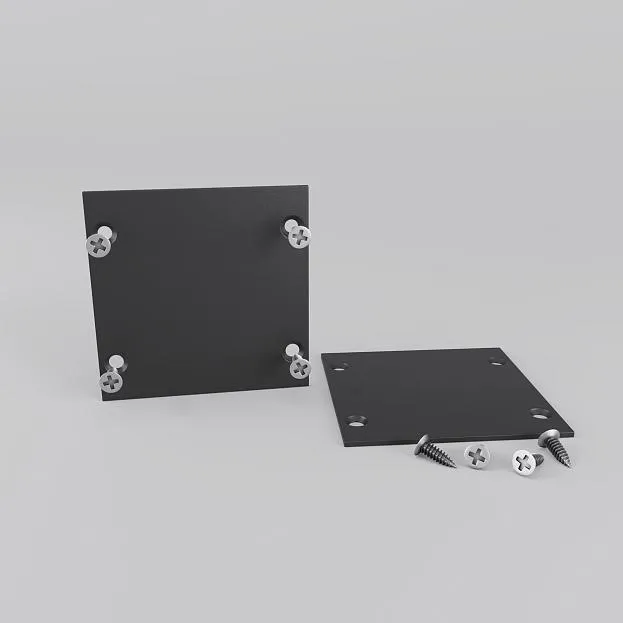 Комплект заглушек для радиусного профиля 2шт. черный Maytoni ALM-3535R-EC