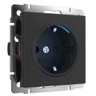 Розетка с подсветкой Werkel W1171408 (черный) a054523