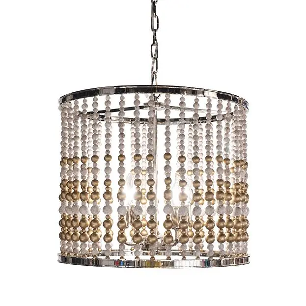 Подвесная люстра Delight Collection KW0783P-4 silver Wood Light