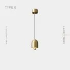 Подвесной светильник из латуни PIET Тип B. Цвет Латунь Lampatron 7243-19894