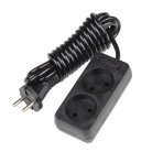 Розеточные блоки, удлинители Uniel S-CD2-3 BLACK Standard