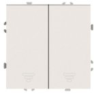 Выключатель 2-кл.самовозвр. (механизм), 250В, 10А, серия Эмили, кашемир, soft touch Stekker 50365 RSW10-5113-08